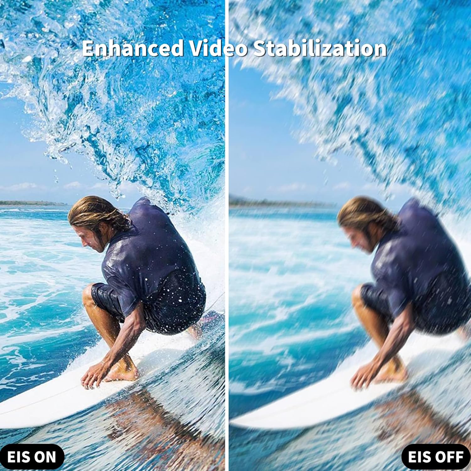 SJCAM SJ4000 Pro-Grade 4K Action Camera, 40MP OIS+EIS Stabilization Motorcycle Sport Camera, 170°FOV Waterproof Camera Underwater, 5X Zoom, Dual Batteries, 32G SD Card and Helmet Accessory Kit - Image 3